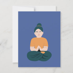 Yoga postcard