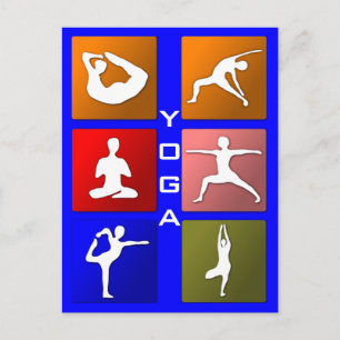 Yoga postcard