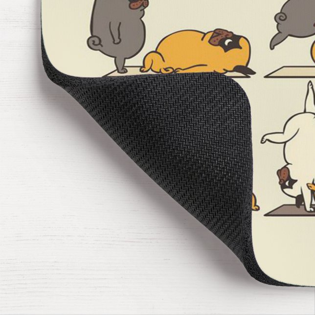 Yoga Pug Funny | Great Gift for Your Laptop Mouse  Mat (Corner)