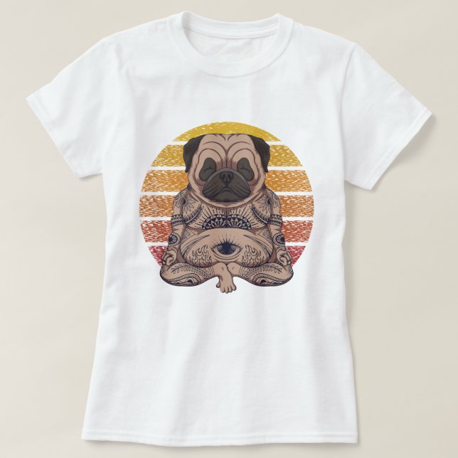 Yoga Pug T-Shirt (Design Front)