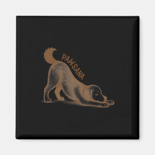 Yoga Puppy Downward Dog Pose Meditation Pawsana Fi Magnet