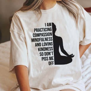 Yoga Quote: Practicing Compassion And Kindness Tri-Blend Shirt