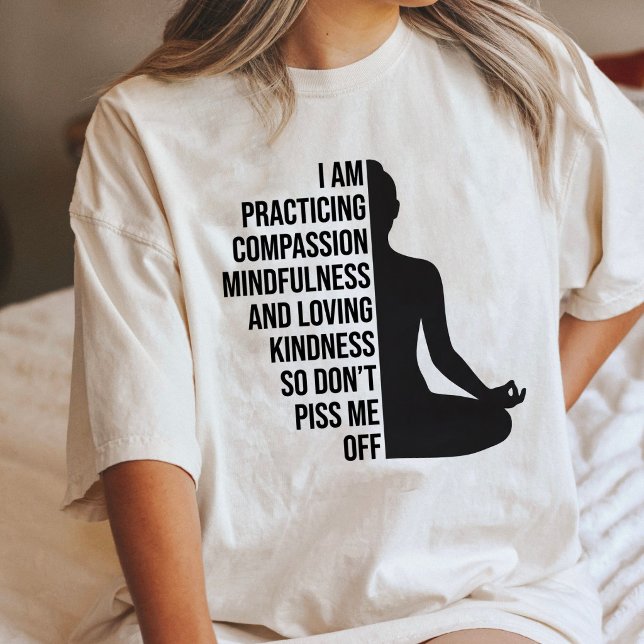 Yoga Quote: Practicing Compassion And Kindness Tri-Blend Shirt (Creator Uploaded)