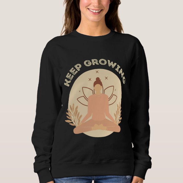 Yoga Quotes Sweatshirt (Front)