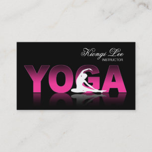 Yoga Reflections, Yoga Instructor, Yoga Class Business Card