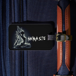 Yoga Reiki Instructor One-Legged King Pigeon Pose Luggage Tag