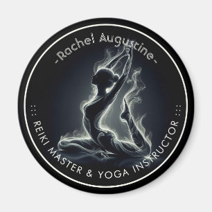 Yoga Reiki Instructor One-Legged King Pigeon Pose Magnet