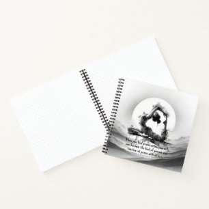 Yoga Reiki One-Legged King Pigeon Pose Watercolor Notebook