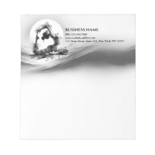 Yoga Reiki One-Legged King Pigeon Pose Watercolor Notepad