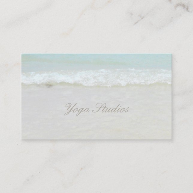 Yoga Reiki Spiritual Healing Water Studio Business Business Card (Front)