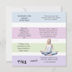 Yoga Relax Meditation Serene Chakra antistress Invitation