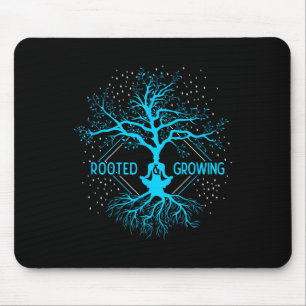 Yoga Rooted And Growing Meditation Tree Of Life Yo Mouse Mat