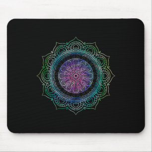 Yoga Sacred Geometry Boho Art Spiritual Flow Yogi Mouse Mat