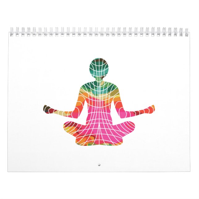 Yoga Sacred Geometry Meditation Symbol Gift Idea Calendar (Cover)
