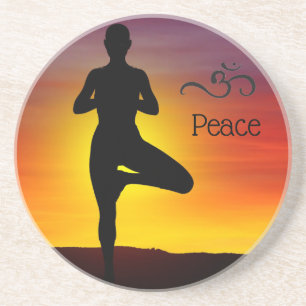 Yoga Sandstone Coaster