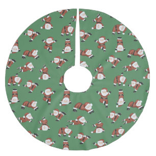 Yoga Santa Brushed Polyester Tree Skirt
