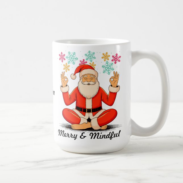 Yoga Santa Coffee Mug (Right)