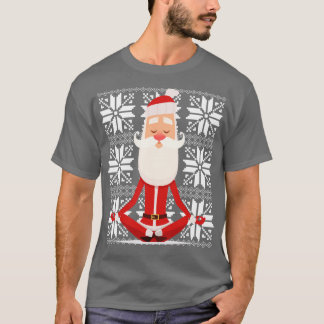 Yoga Santa meditating Ugly Christmas Sweater Desig