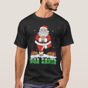 Yoga Santa Meditation Yoga Lover Xmas Christmas Ho T-Shirt