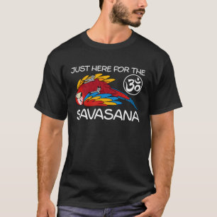 Yoga Savasana Parrot Scarlet Macaw T-Shirt