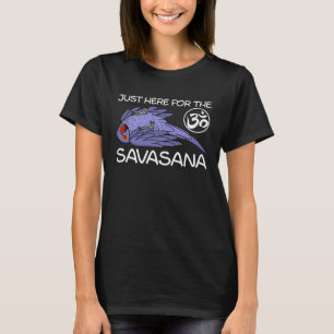 Yoga Savasana Parrot Violet Indian Ringneck T-Shirt