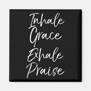 Yoga Saying Inhale Grace Exhale Praise Yoga Lover Magnet