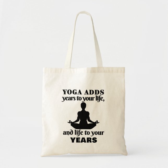 Yoga Sayings - Gifts for Yoga Lovers Tote Bag (Front)