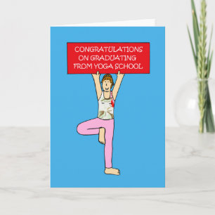 Yoga School Graduate Congratulations. Card