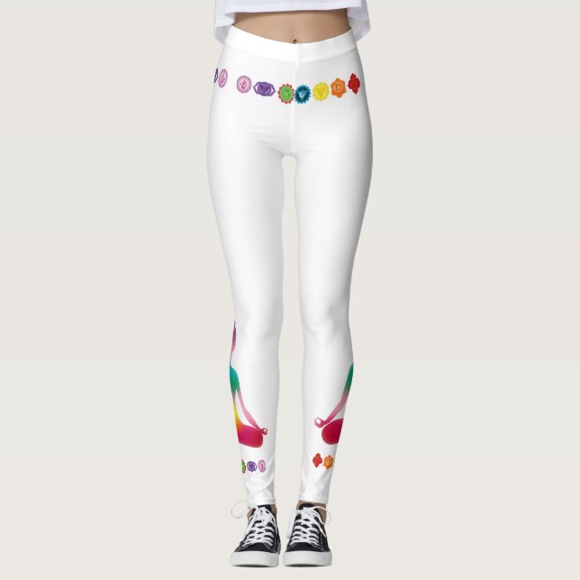 Yoga Seven Chakras Leggings (Front)