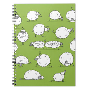 Yoga Sheep: Whimsical Sketch Fun. Notebook