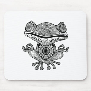 Yoga Shirt Yoga Frog Mandala Meditation Cl Teacher Mouse Mat