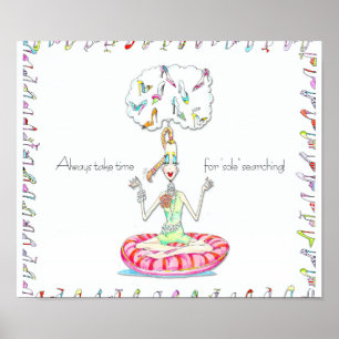 Yoga Shoes Vanity Poster