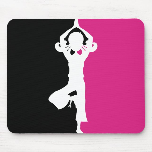 Yoga Silhouette Mousepad (Front)