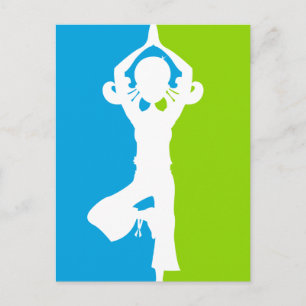Yoga Silhouette Postcard