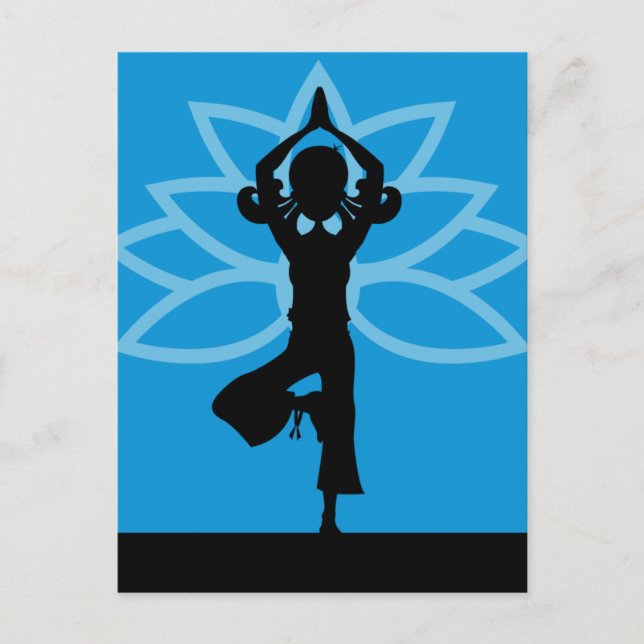 Yoga Silhouette Postcard (Front)