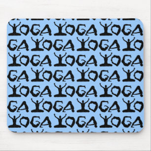 Yoga Silhouettes Mouse Mat
