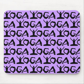 Yoga Silhouettes Tiled Mouse Mat