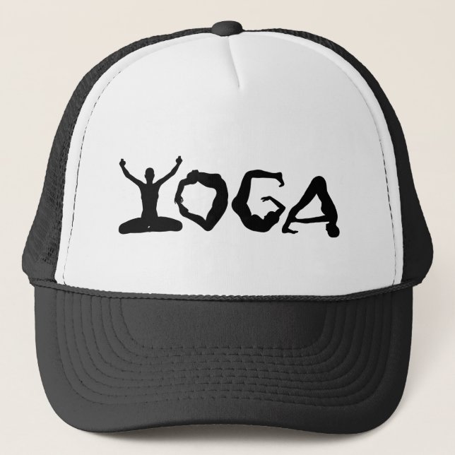 Yoga Silhouettes Trucker Hat (Front)