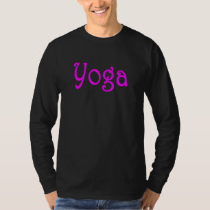 Yoga Simple Clean Text Motivational Inspirational T-Shirt