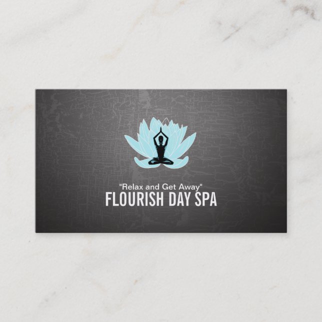Yoga Sitting  Lotus Pose Appointment Card (Front)