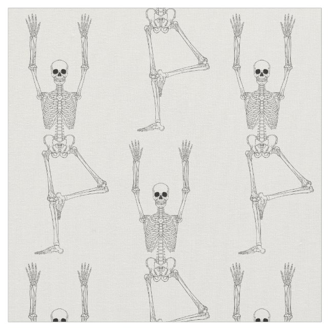 yoga skeleton fabric (Close Up)