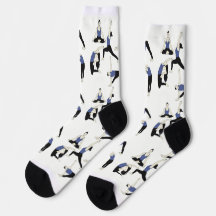 Yoga socks in blue –