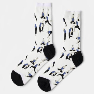 Yoga socks in blue –
