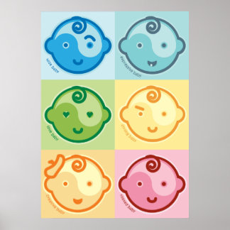 Yoga Speak Baby : All Baby Chakras Canvas Poster