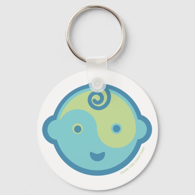 Yoga Speak Baby : Lil' Yogi Keychain (Front)