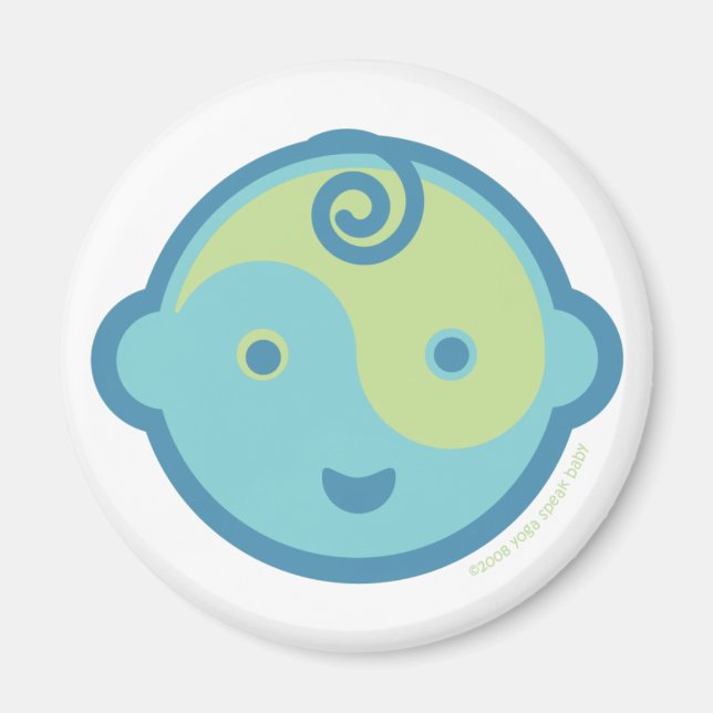 Yoga Speak Baby : Lil' Yogi Magnet (Front)
