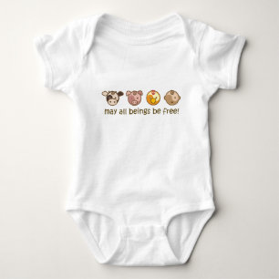 Yoga Speak Baby : May All Beings Be Free Bodysuit