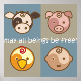 Yoga Speak Baby : May All Beings Be Free Poster