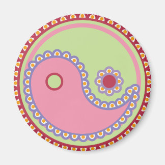Yoga Speak Baby : Paisley Yin-Yang Magnet