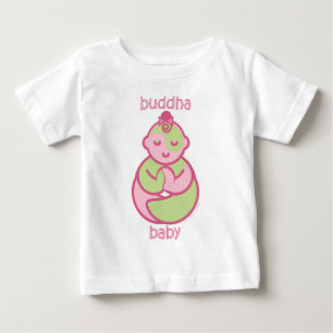 Yoga Speak Baby : Pink Buddha Baby T-Shirt